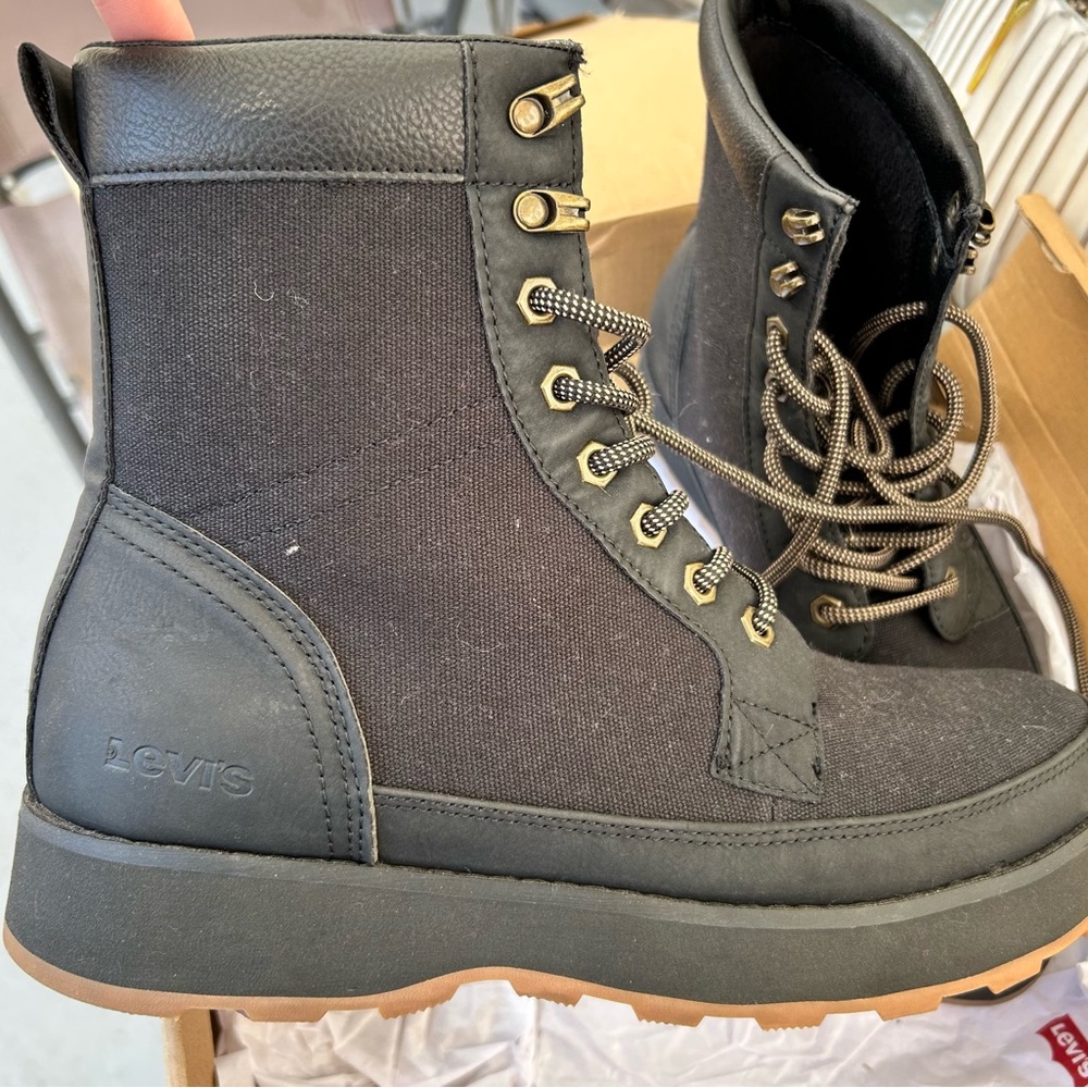 Levi's Black Combat Boots